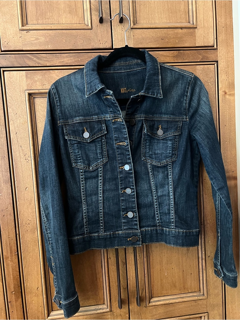 Kut from the Kloth Dark Blue Denim Jean Jacket